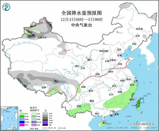 新疆北部有风雪降温天气