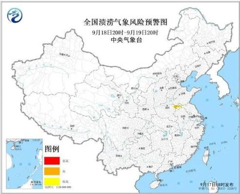 渍涝风险气象预报：江苏安徽山东河南等地区发生渍涝风险较高