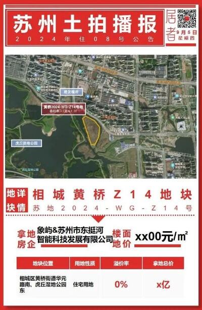 江苏省苏州市6宗地块成交